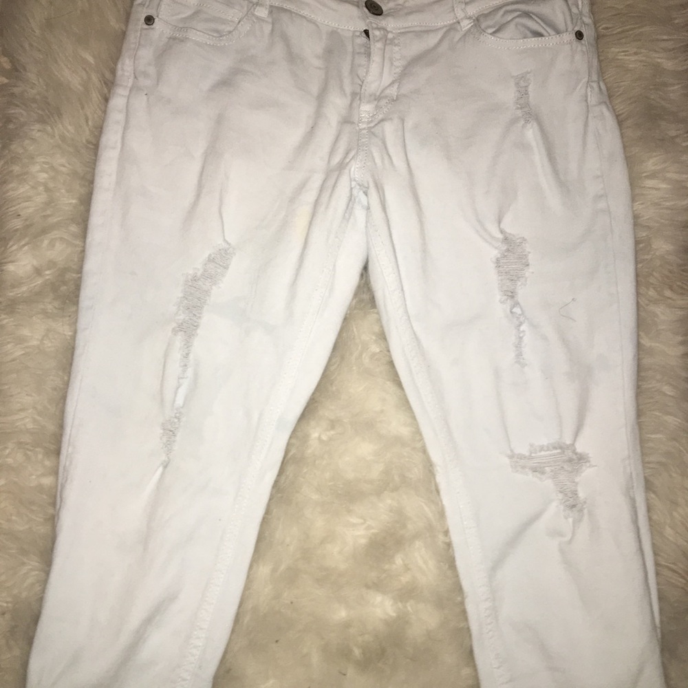 White Ripped Jeans
